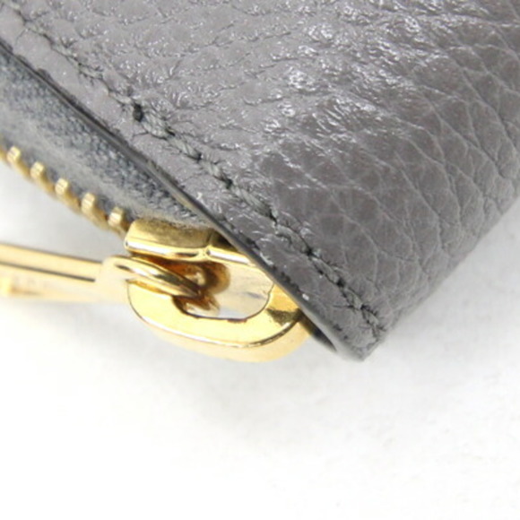 GUCCI Grey Leather Interlocking G Horsebit Round Long Wallet 570661 - Picture 4 of 9